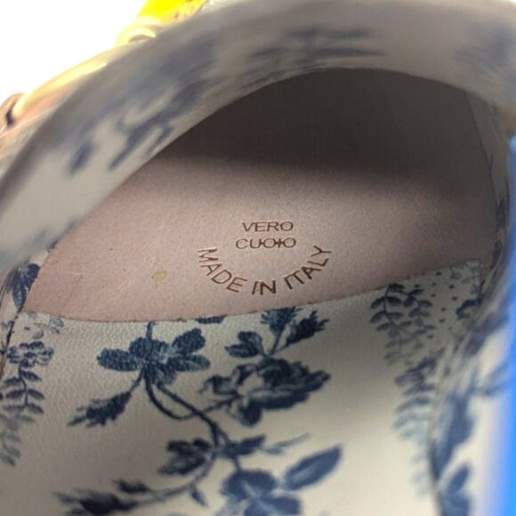 Gucci GG Supreme Bee Monogram Cordovan Lux Lug Sole Horsebit Loafer Rainbow 36 - Picture 9 of 13